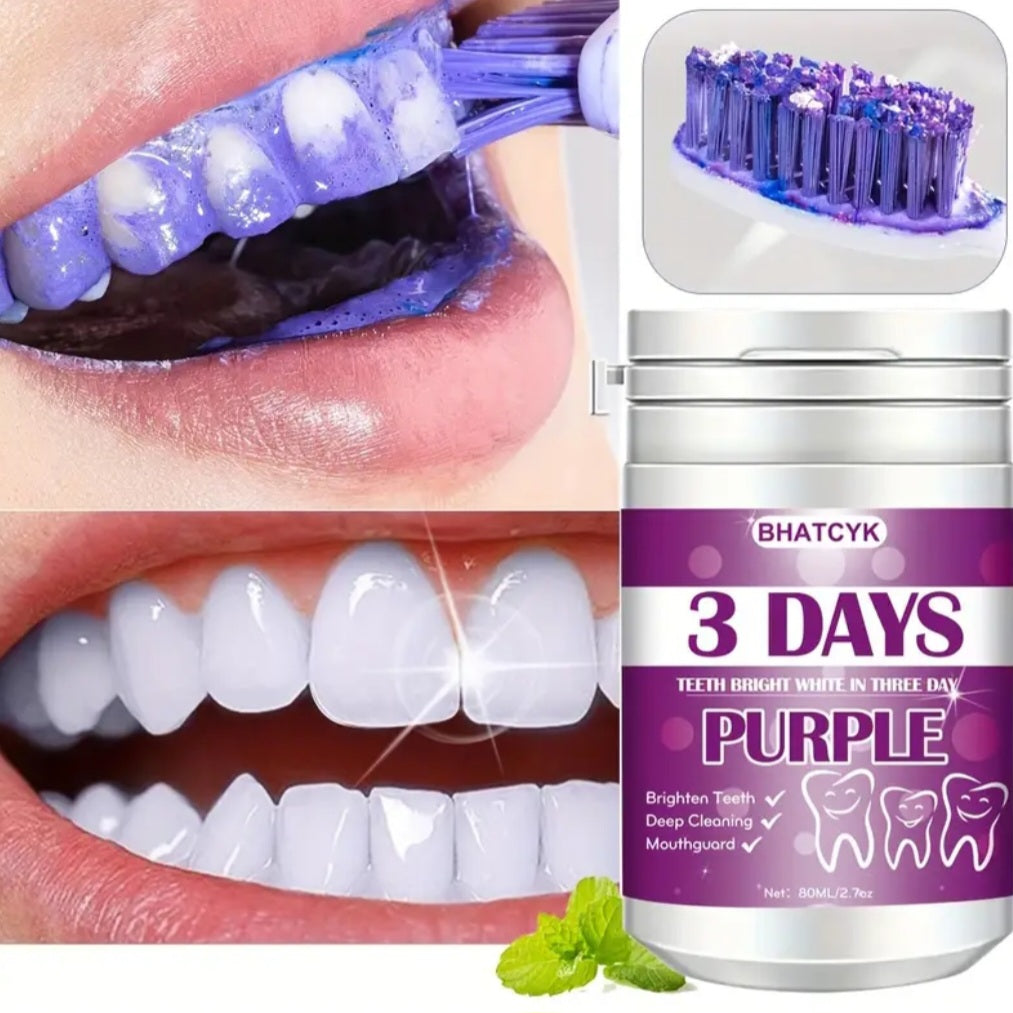 Purple Deep Clean Teeth Whitening Powder