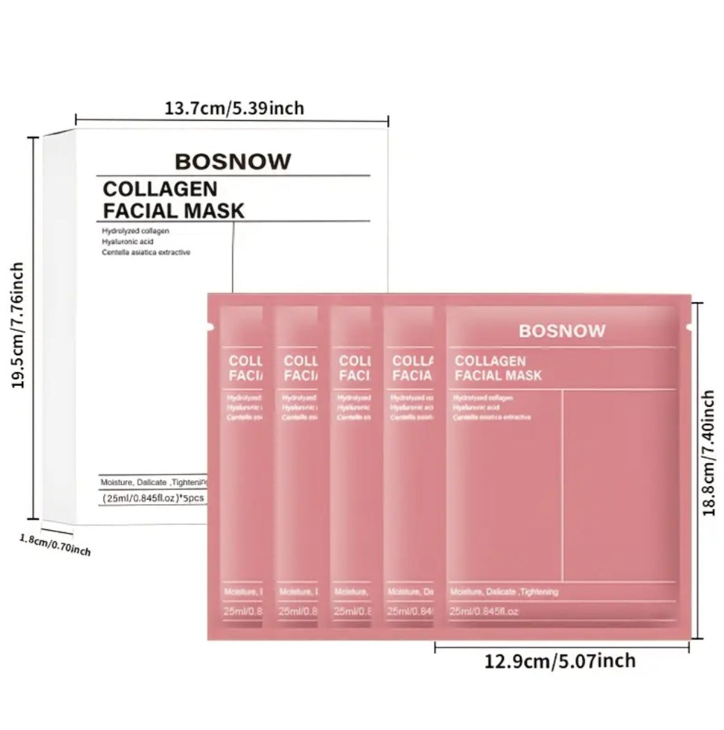 5pcs Instant Lifting Collagen White Mask