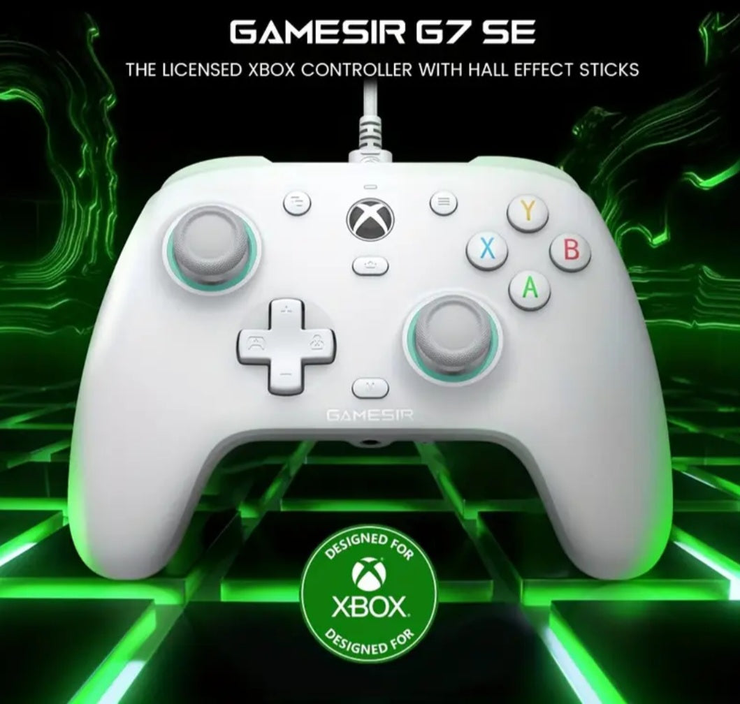 GameSir G7 SE Wired Controller for Xbox Series X|S, Xbox One & Windows 10/11, Plug and Play Gaming Gamepad with Hall Effect Joysticks/Hall Trigger, 3.5mm Audio Jack, Gaming Controller for PC