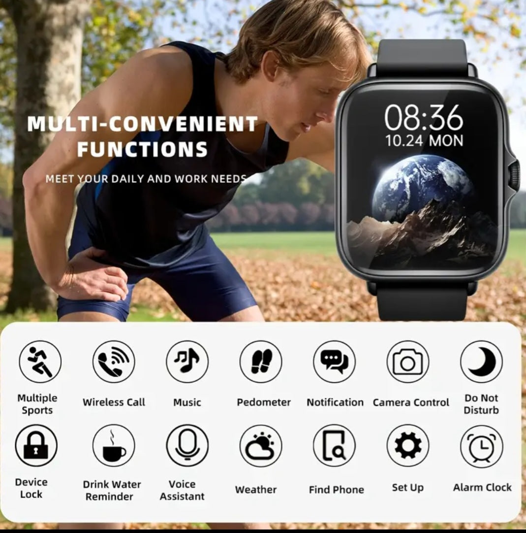 Leisure 4.65cm Full Touch Screen Smart Watch