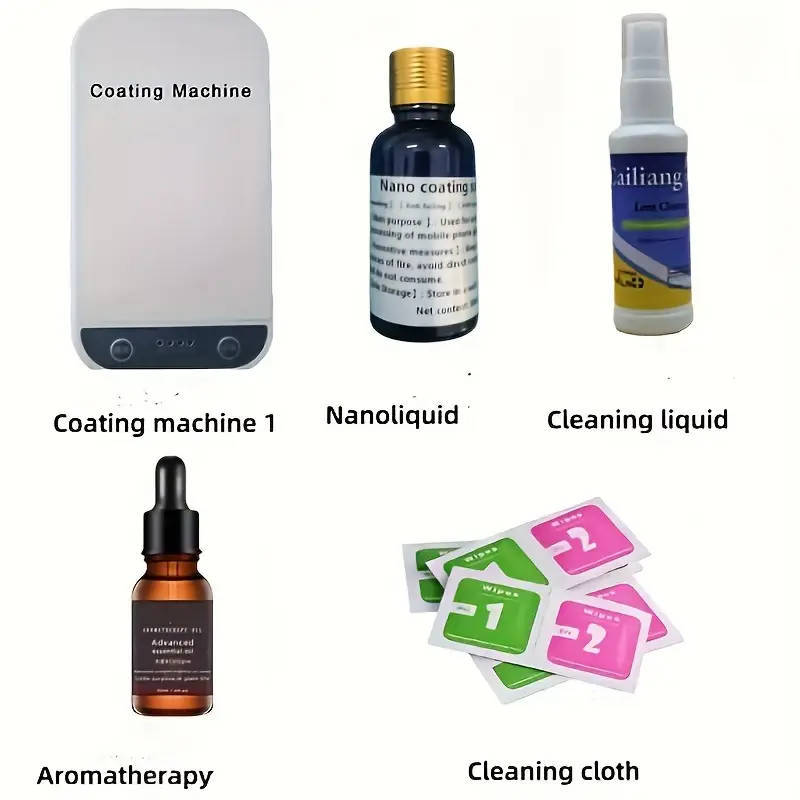 Nano Liquid Screen Coating Kit for Mobile Phones - Multi-Functional Glass Protector with UV Curing Technology
