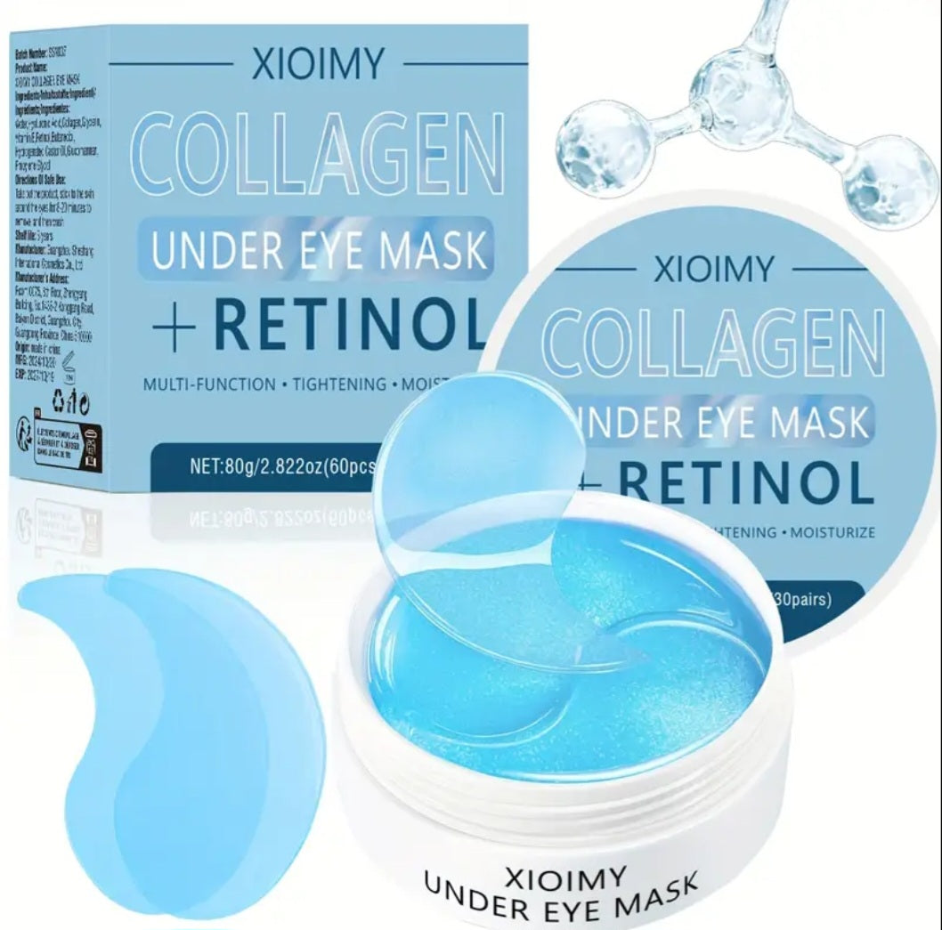 60pcs Collagen and Retinol Eye Mask
