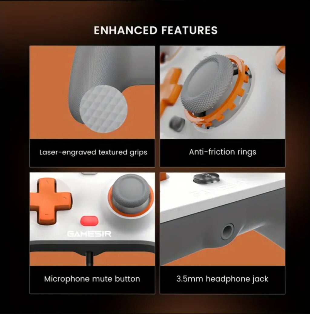 Gamesir T7 Wired Gamepad Featuring Hall Effect Joysticks, Ready for Immediate Use with Xbox Series X/S, Xbox One, Windows 10/11, And Steam, Includes a 3.5Mm Audio Port.