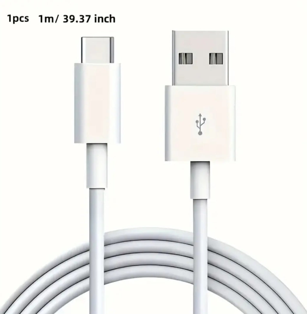A Single Pack of USB Type C Cable for Fast Charging And Data Transfer