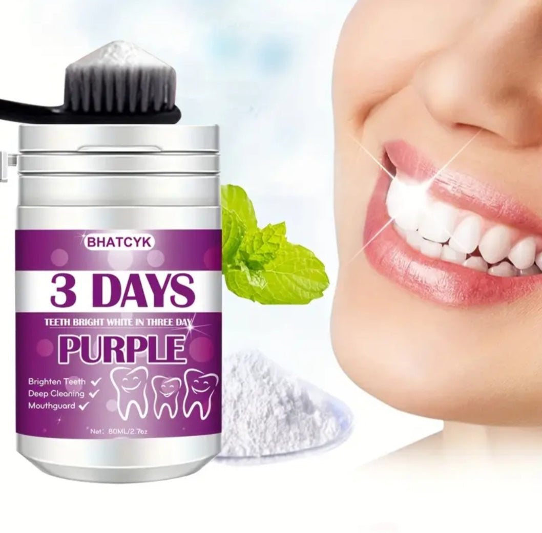 Purple Deep Clean Teeth Whitening Powder