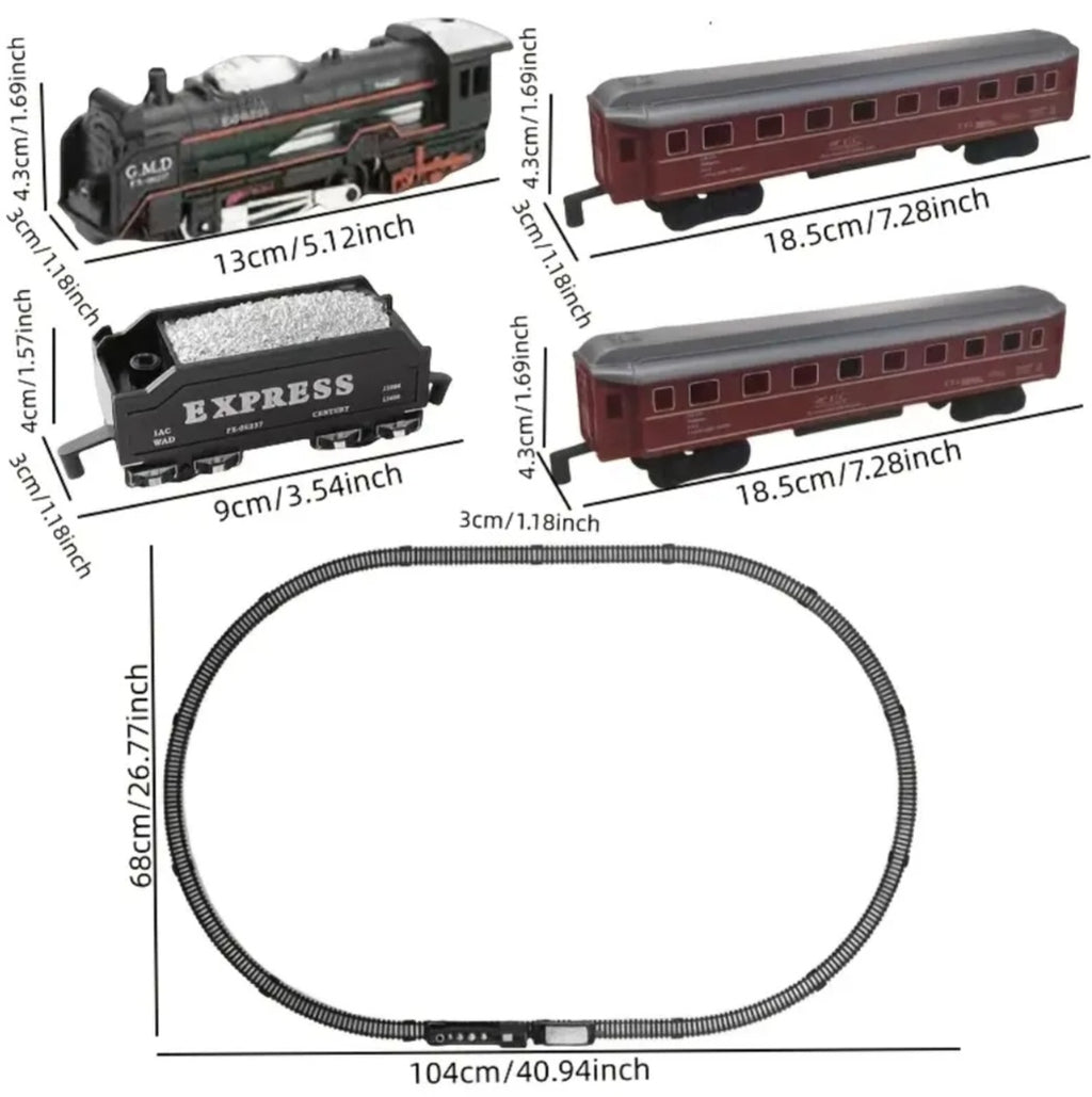 Electric Train Head, Classic Style Red Passenger  Toy