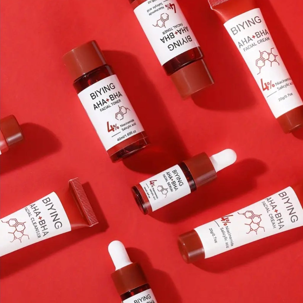 4pcs/set,AHA BHA Skincare Gift Set