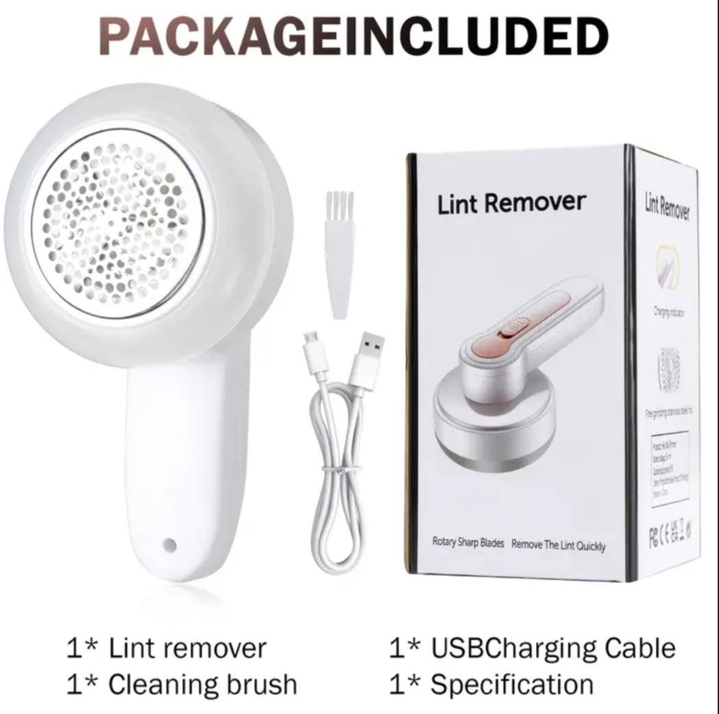 Rechargeable Electric Lint Remover, Portable Shaver for Clothing, Furniture, and Carpet